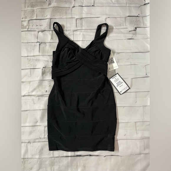 Macy's Black Mini Dress - Picture 1 of 4